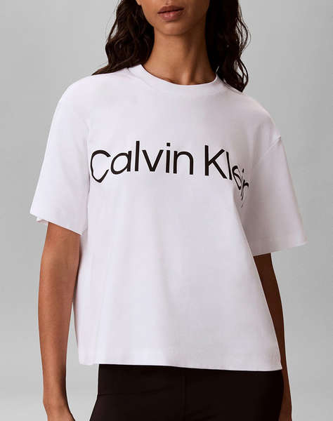 CALVIN KLEIN JEANS A-SS Boxy Logo Graphic Tee
