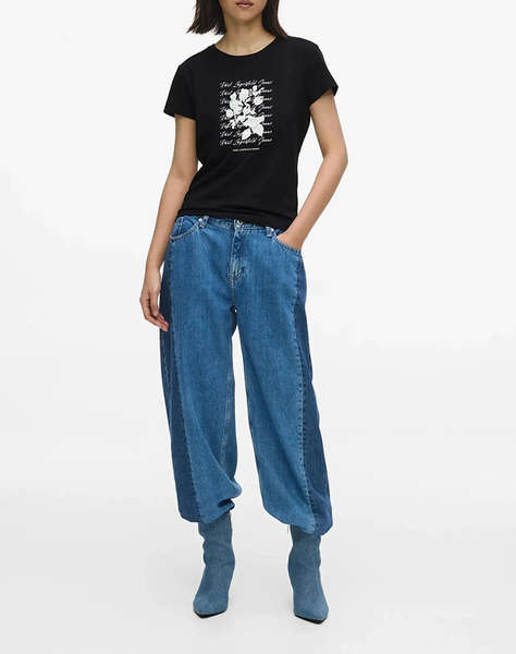 KARL LAGERFELD KLJ SLIM TEE FLOCKED FLORAL