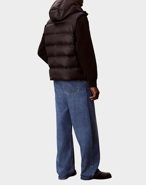 CALVIN KLEIN JEANS SVLS NYLON ZIP OFF HOOD DOWN PUF