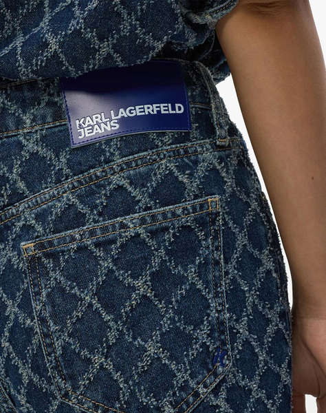 KARL LAGERFELD KLJ HR STRAIGHT ARGYLE DENIM