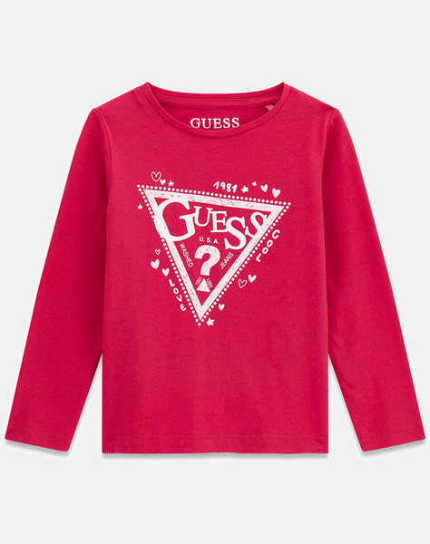 GUESS LS T-SHIRT_LOGO БЛУЗА ЗА ДЕЦА GIRL
