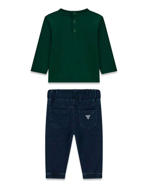 GUESS SET LS T-SHIRT + KNIT DENIM PA КОМПЛЕКТ ЗА ДЕЦА BOY