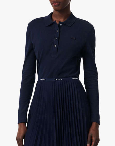 LACOSTE БЛУЗА С ДЪЛЪГ РЪКАВ LONG SLEEVED RIBBED COLLAR SHIRT