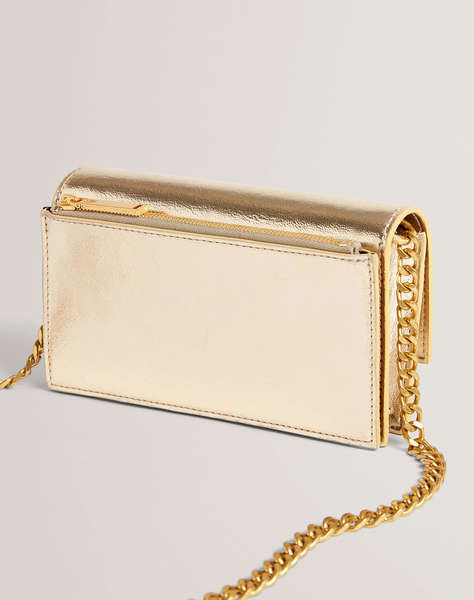 TED BAKER MAHIRIA Lock Detail Purse on a Chain