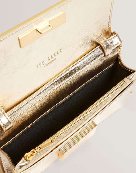 TED BAKER MAHIRIA Lock Detail Purse on a Chain