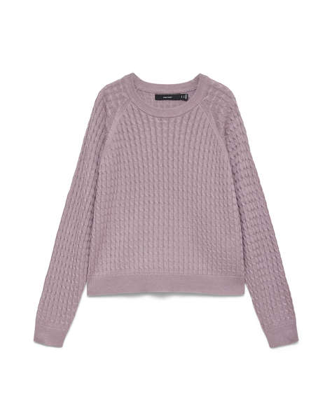 VERO MODA VMNEWLEX CABLE LS O-NECK RAGLAN PULL.
