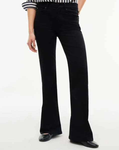 TOMMY HILFIGER LUNA MID RISE FLARE STAY BLACK