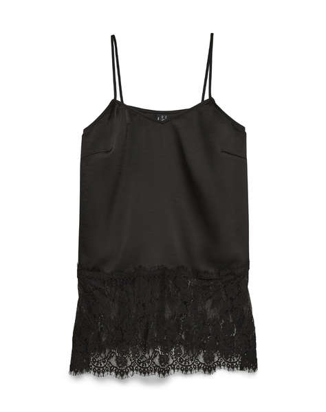 VERO MODA VMOLLIE LACE LONG SINGLET TOP WVN