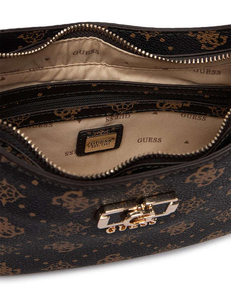 GUESS EMELIE LOGO TOP ZIP SHLDR BAG ДАМСКА ЧАНТА