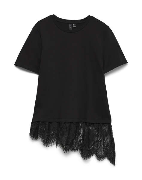 VERO MODA VMBRIT SS O-NECK LACE T-SHIRT JRS