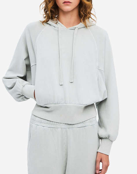 DIRTY LAUNDRY CROPPED RAGLAN HOODIE