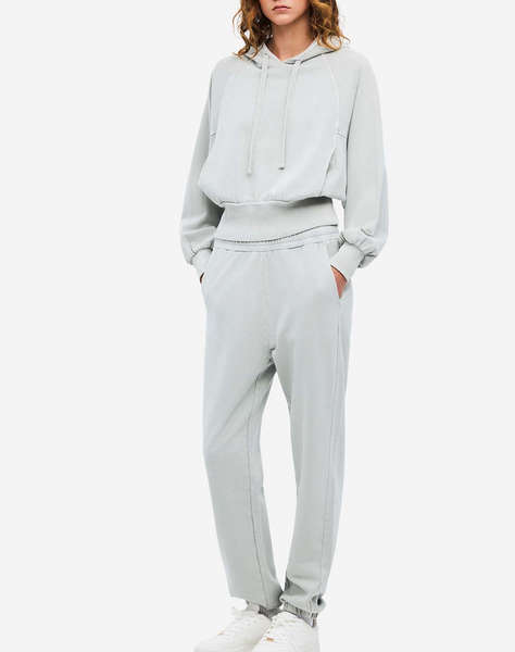 DIRTY LAUNDRY CROPPED RAGLAN HOODIE