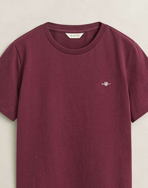 GANT БЛУЗА С КЪС РЪКАВ REG SHIELD SS T-SHIRT