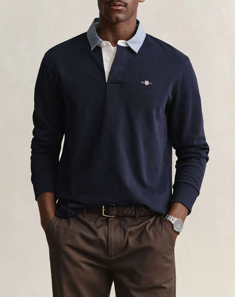 GANT БЛУЗА С ДЪЛЪГ РЪКАВ REG CHAMBRAY HEAVY RUGGER
