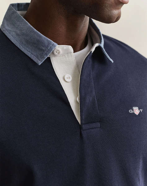 GANT БЛУЗА С ДЪЛЪГ РЪКАВ REG CHAMBRAY HEAVY RUGGER