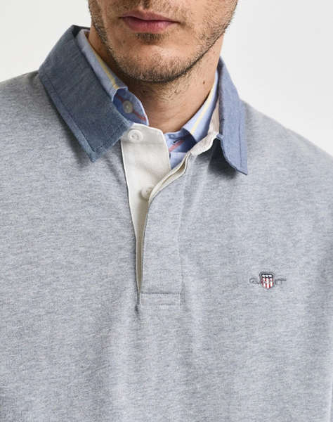 GANT БЛУЗА С ДЪЛЪГ РЪКАВ REG CHAMBRAY HEAVY RUGGER