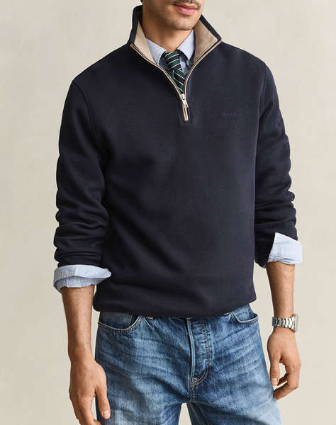 GANT СУИЧЪР С ДЪЛГИ РЪКАВИ SACKER RIB HALF ZIP