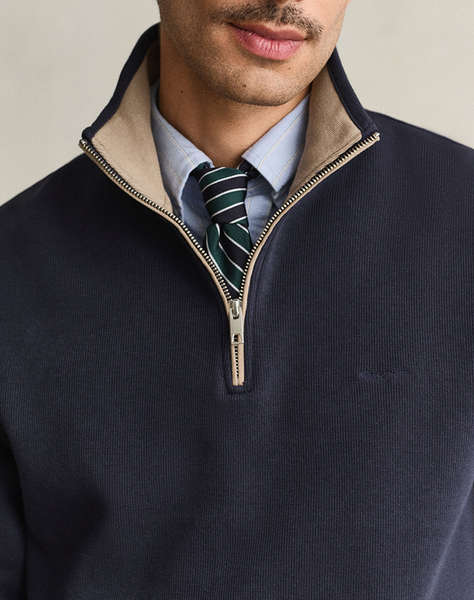 GANT СУИЧЪР С ДЪЛГИ РЪКАВИ SACKER RIB HALF ZIP