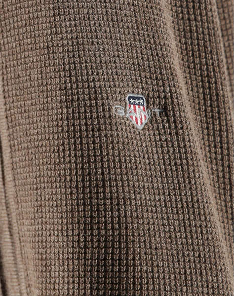 GANT ПЛЕТЕНА ЖИЛЕТКА MICRO TEXTURED COTTON ZIP CARDIGAN