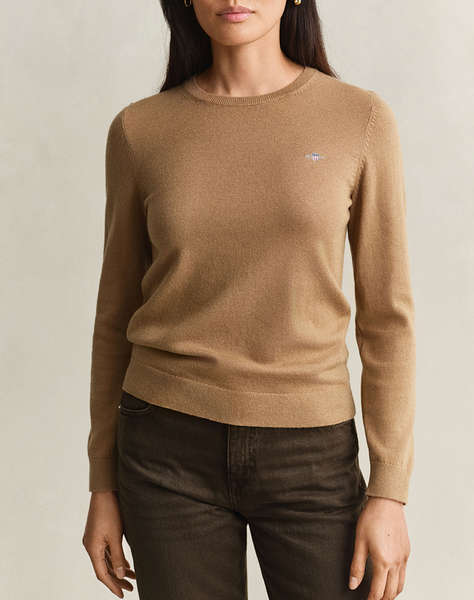 GANT ПУЛОВЕР С ДЪЛГИ РЪКАВИ WOOL COTTON C-NECK