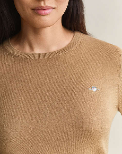 GANT ПУЛОВЕР С ДЪЛГИ РЪКАВИ WOOL COTTON C-NECK