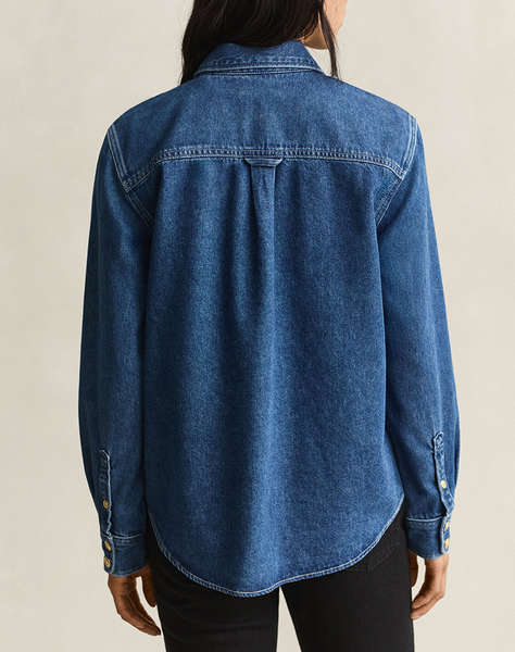 GANT РИЗА С ДЪЛГИ РЪКАВИ GOLD BUTTON DENIM SHIRT