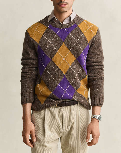 GANT ПУЛОВЕР С ДЪЛГИ РЪКАВИ ARGYLE NEPS C-NECK