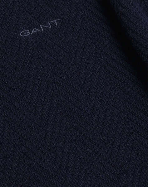 GANT ПУЛОВЕР С ДЪЛГИ РЪКАВИ HERRINGBONE SIZE TEXTURED C-NECK