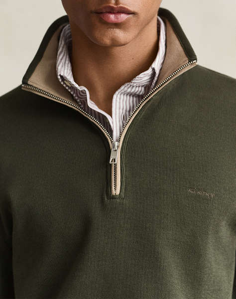 GANT СУИЧЪР С ДЪЛГИ РЪКАВИ SACKER RIB HALF ZIP