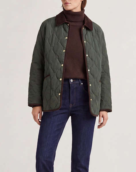 GANT ЯКЕ MONOGRAM QUILTED JACKET