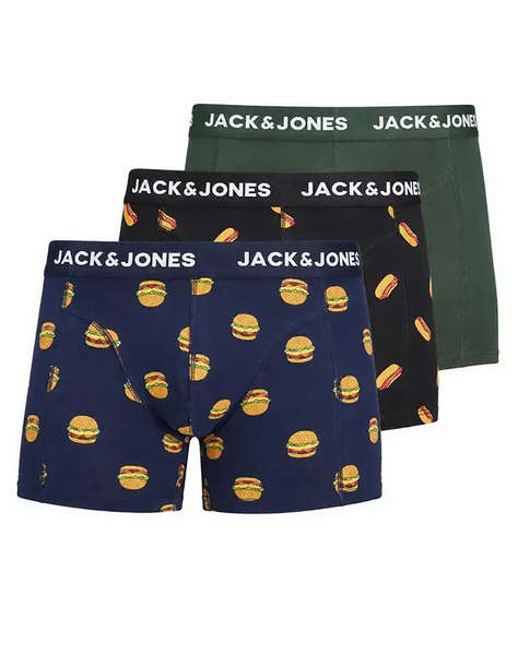 JACK&JONES JACLANDO FOOD TRUNKS 3 PACK LN