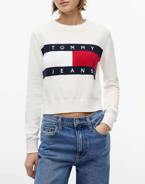 TOMMY JEANS TJW FLAG CREW NECK SWEATER EXT