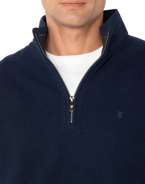 THE BOSTONIANS ПАМУЧЕН СУИТШЪР HALF ZIP REGULAR FIT