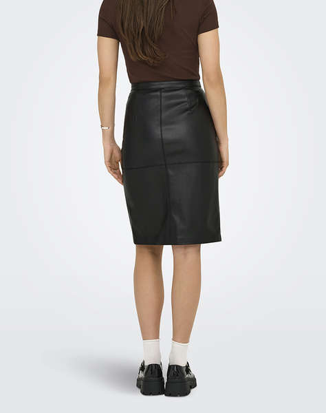 ONLY ONLOLINE FAUX LEATHER SKIRT OTW NOOS