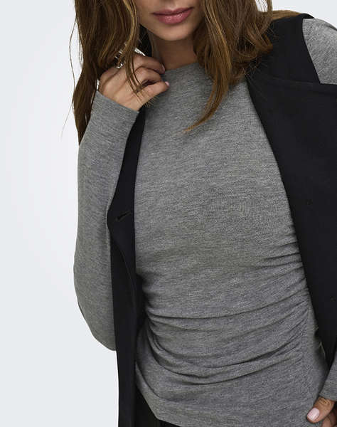 ONLY ONLGLAMOUR L/S RUCHING TOP CC JRS