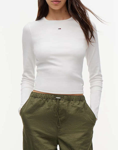 TOMMY JEANS TJW SLIM ESSENTIAL RIB LS