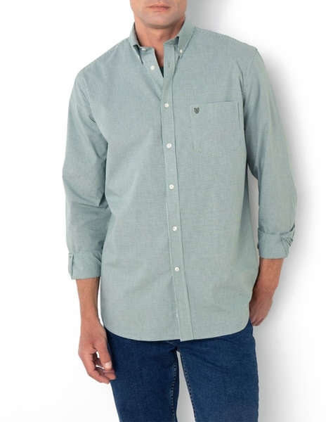 THE BOSTONIANS РИЗА CHESTER ПОПЛИН REGULAR FIT MiniCheck POPLIN Button-down Regular Fit
