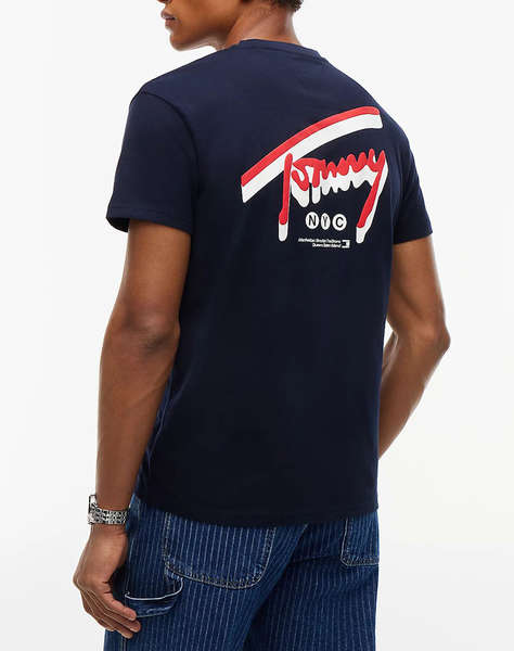 TOMMY JEANS TJM REG SIGN BACKPRINT TEE EXT