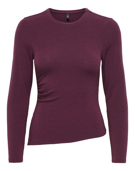 ONLY ONLGLAMOUR L/S RUCHING TOP JRS