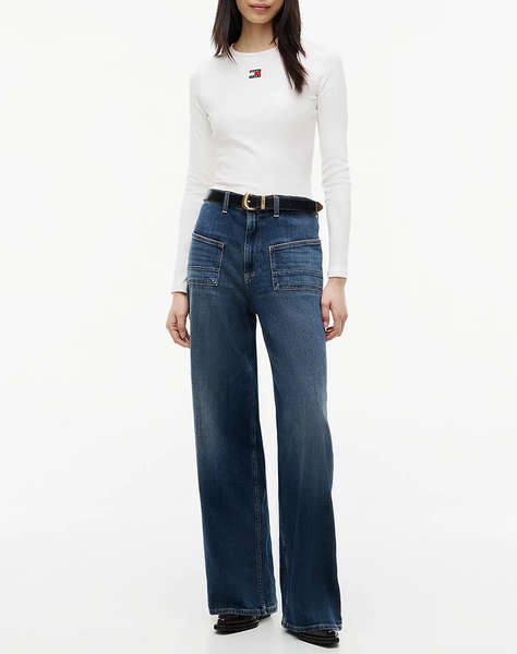 TOMMY JEANS TJW SLIM LS BADGE TEE EXT
