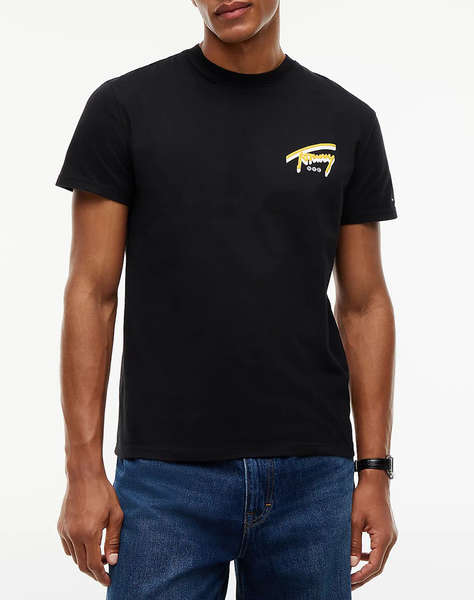 TOMMY JEANS TJM REG SIGN BACKPRINT TEE EXT