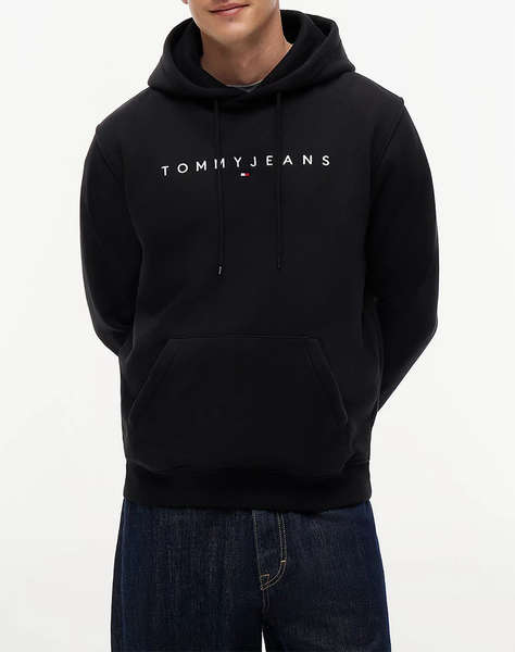 TOMMY JEANS TJM REG LINEAR LOGO HOODIE EXT