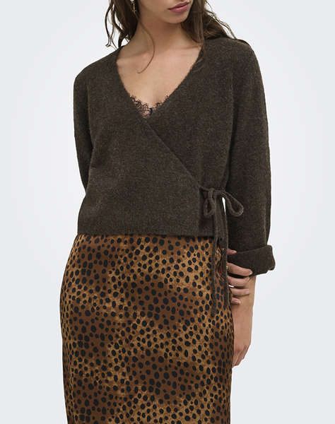 ONLY ONLLIVA LS V-NECK WRAP KNT