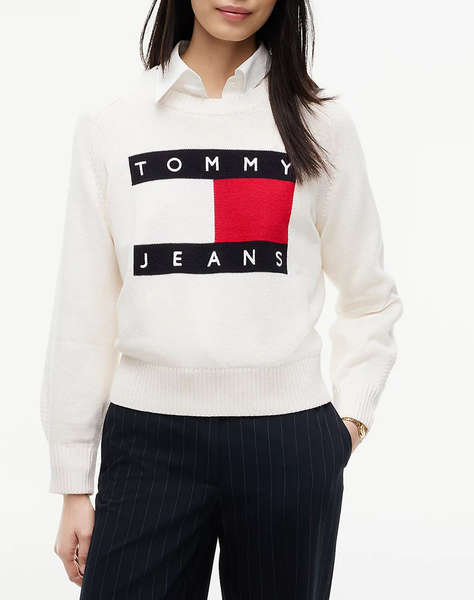 TOMMY JEANS TJW FLAG SWEATER EXT