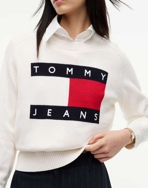 TOMMY JEANS TJW FLAG SWEATER EXT