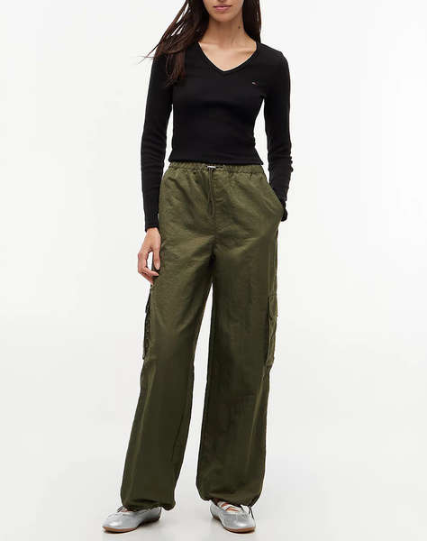 TOMMY JEANS TJW SLIM ESSENTIAL RIB V LS