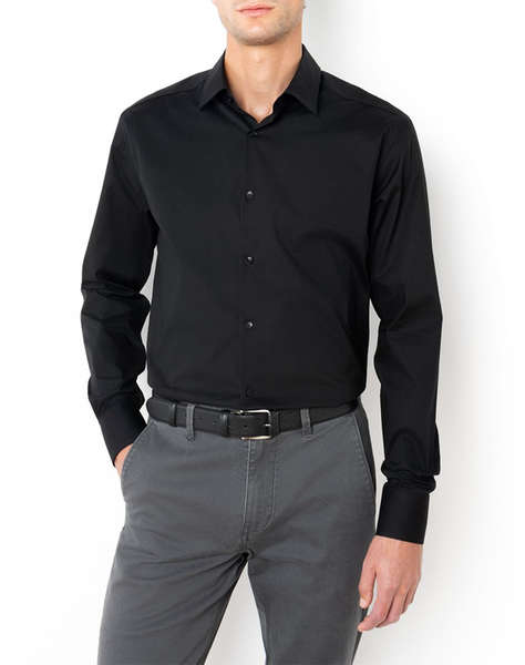THE BOSTONIANS РИЗА ОТ ПОПЛИН SLIM FIT Plain POPLIN Classic Slim Fit