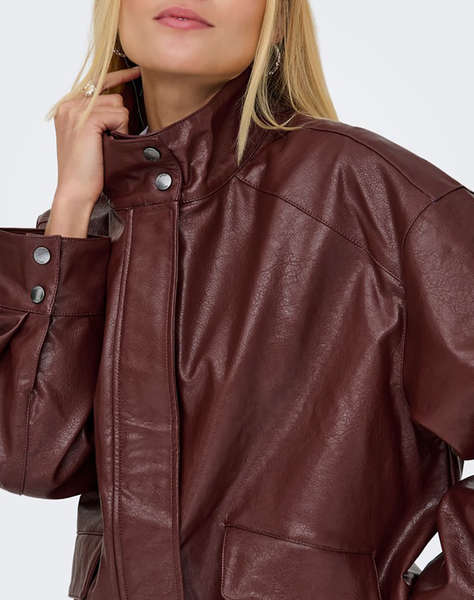 ONLY ONLJULIA FAUX LEATHER OVZ. BOMBER OTW