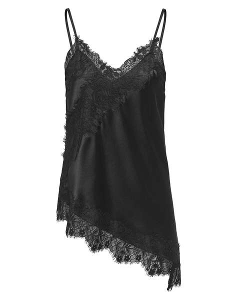 ONLY ONLINDONA STRAP SATIN LACE TOP WVN