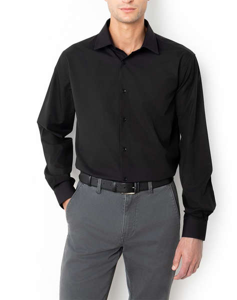 THE BOSTONIANS РИЗА ОТ ПОПЛИН CUSTOM FIT Plain POPLIN Classic Custom Fit